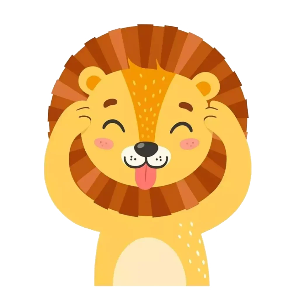 dibujo infantil león